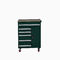 ISO14001 boîte à outils mobile verte avec des tiroirs, meuble de rangement d'outil en métal