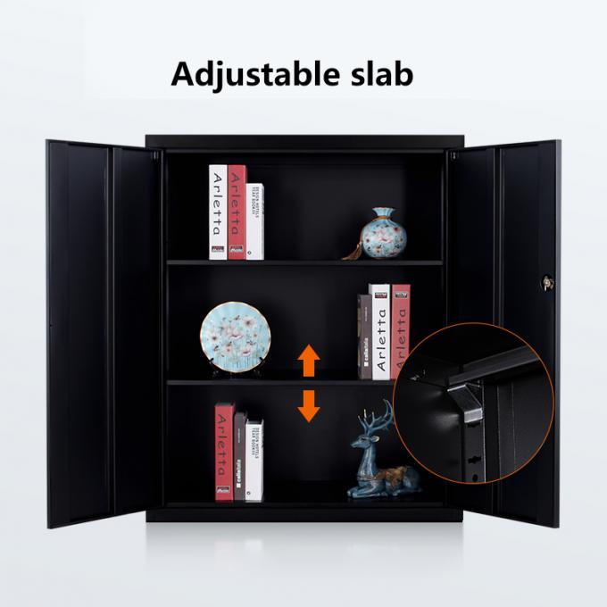 Meuble d'archivage en verre en acier de haute qualité de porte d'oscillation